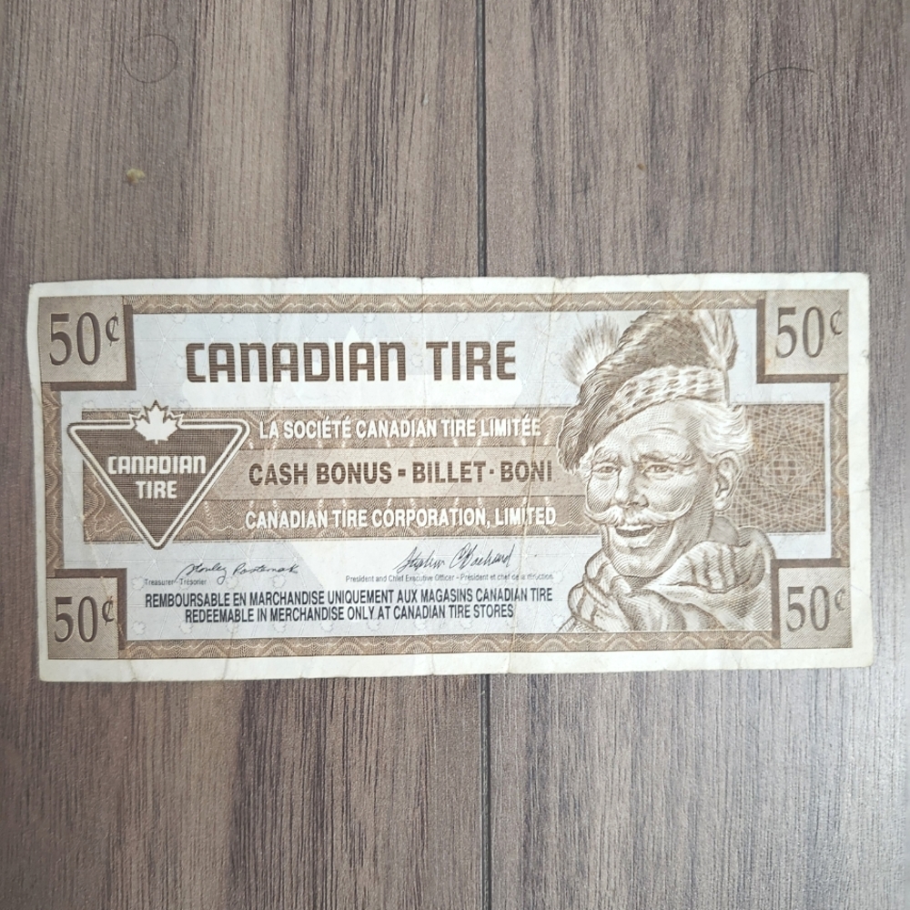 🔥Canadian Tire Money, 50 Cents Bill